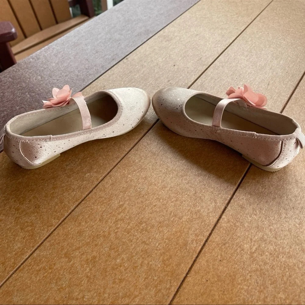 Cat & Jack Pink Kids Shoes with Flower Accent